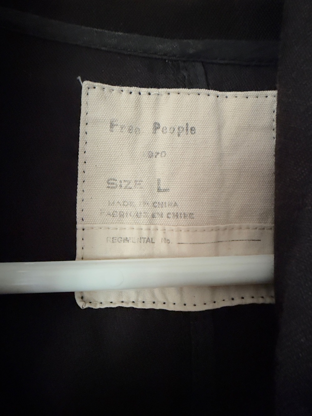 Free People Black Hooded Utility Anorak Jacket - Picture 3 of 3